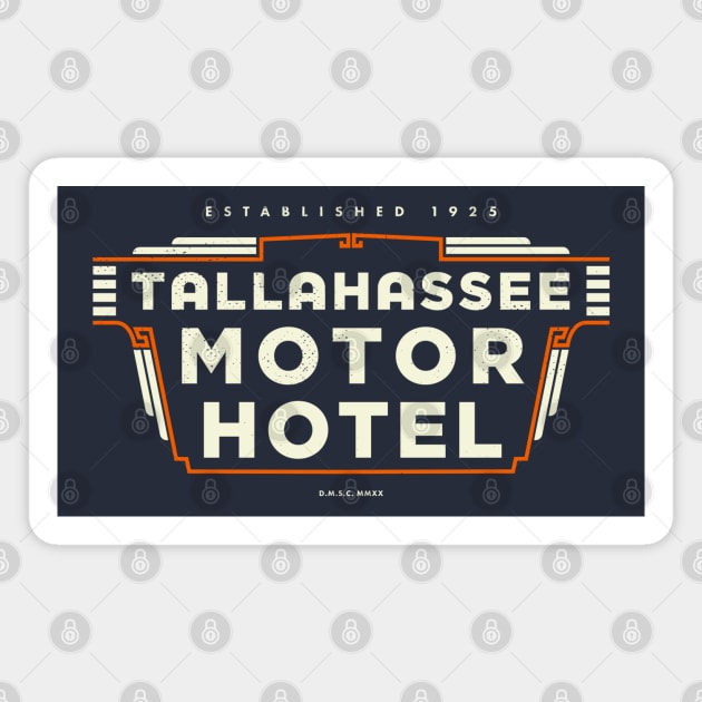 Tallahassee Florida - Motor Hotel Magnet by DMSC